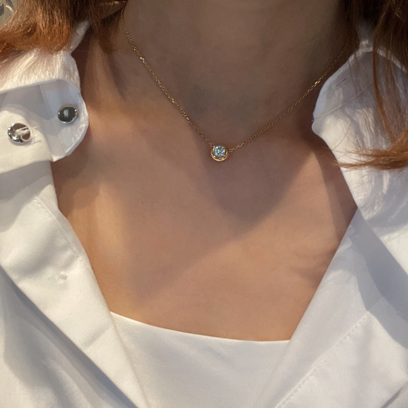 Paris S925 Silber Diamond Halskette