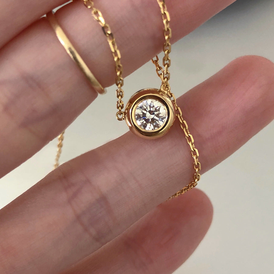 Paris S925 Silber Diamond Halskette